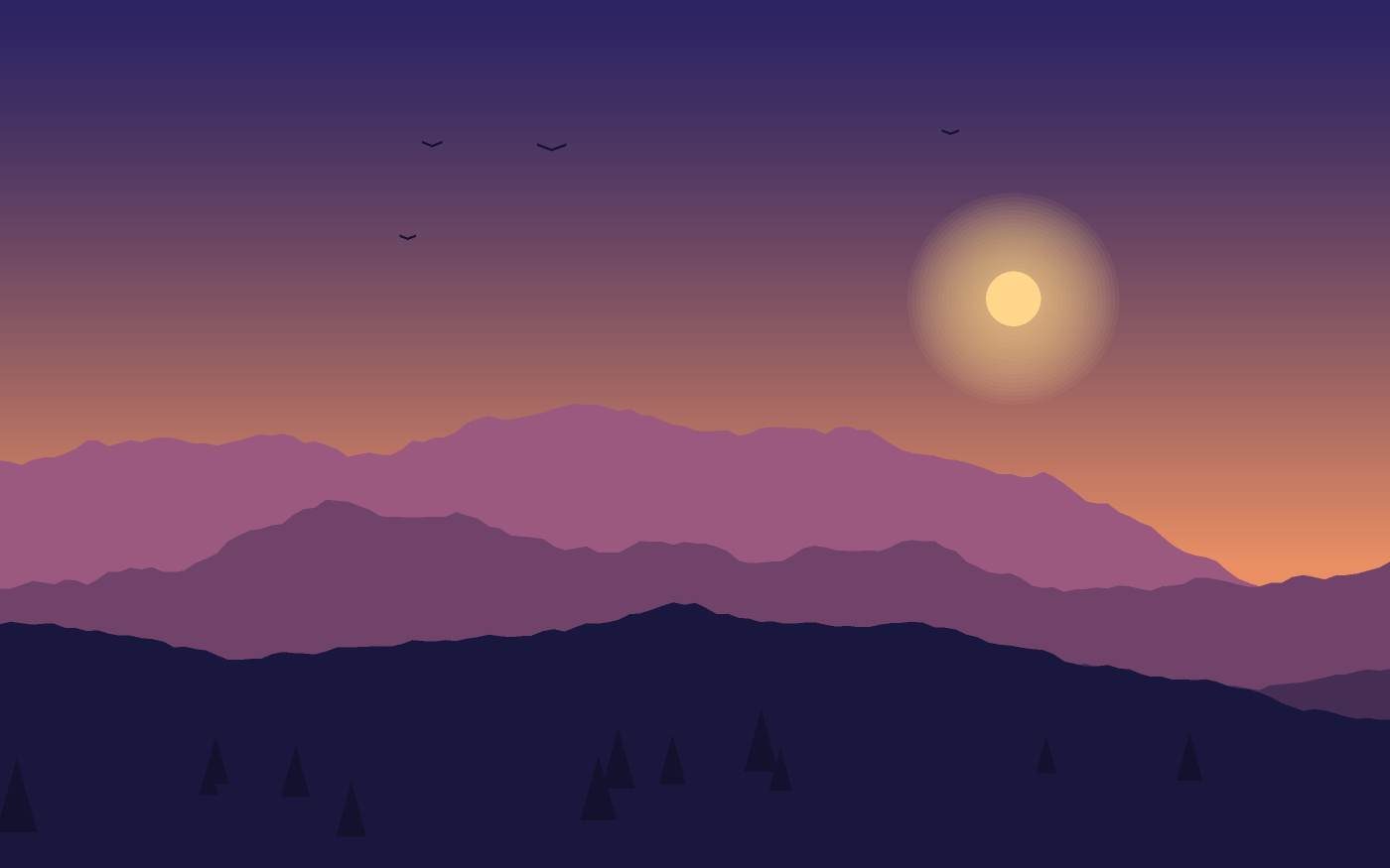 Landschaftsillustration