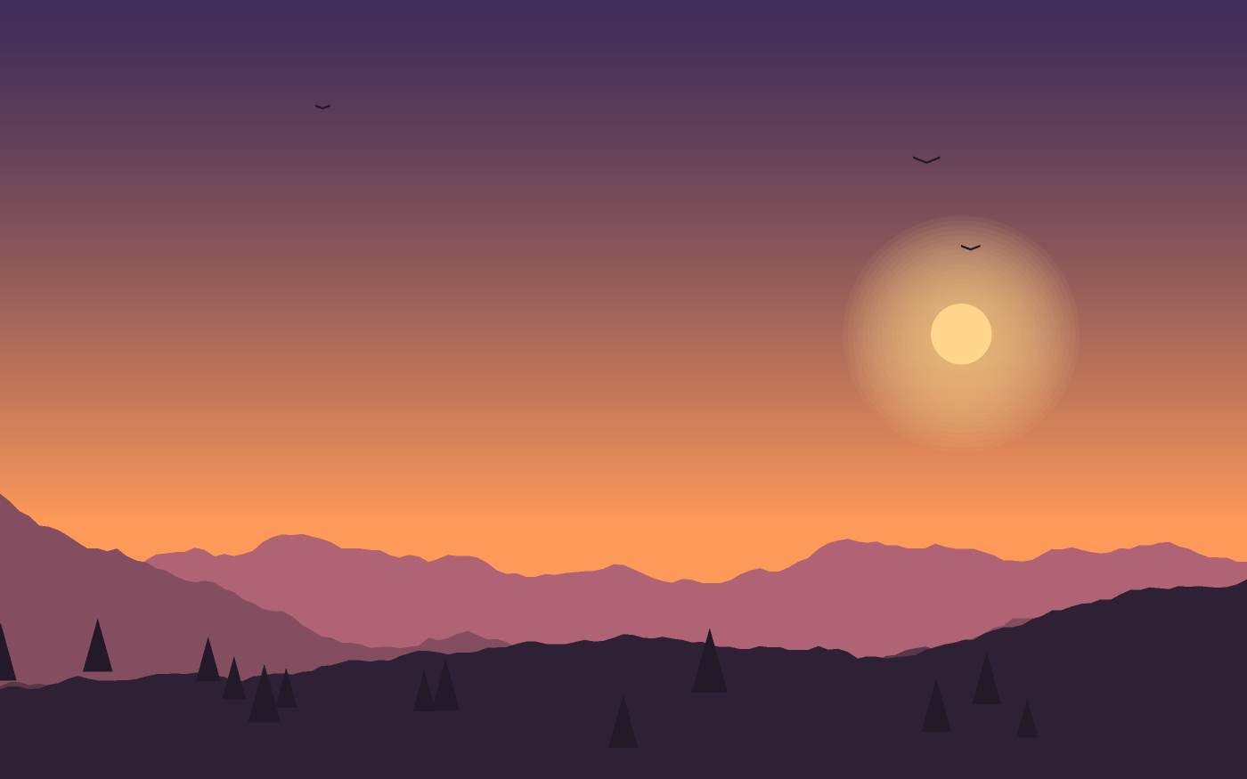 Landschaftsillustration
