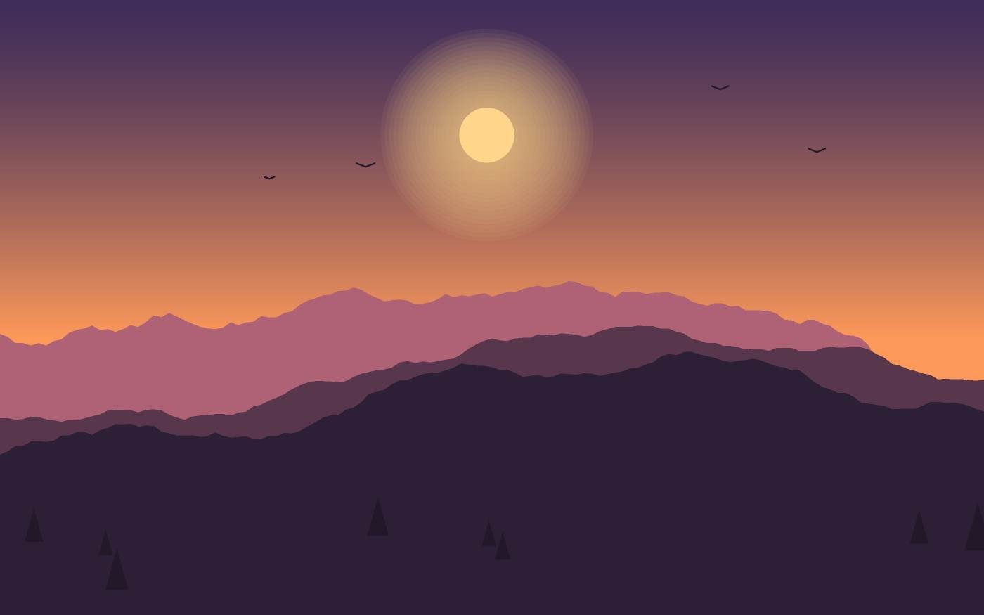 Landschapsillustratie