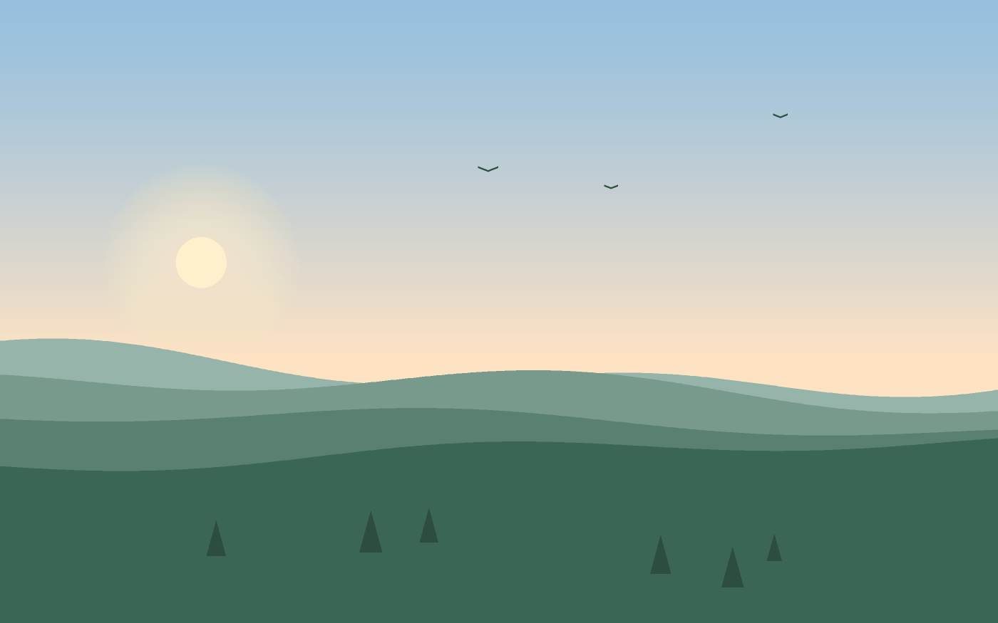 Landschapsillustratie