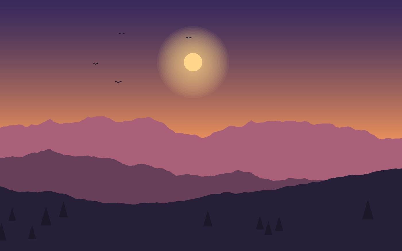 Ilustrace krajiny