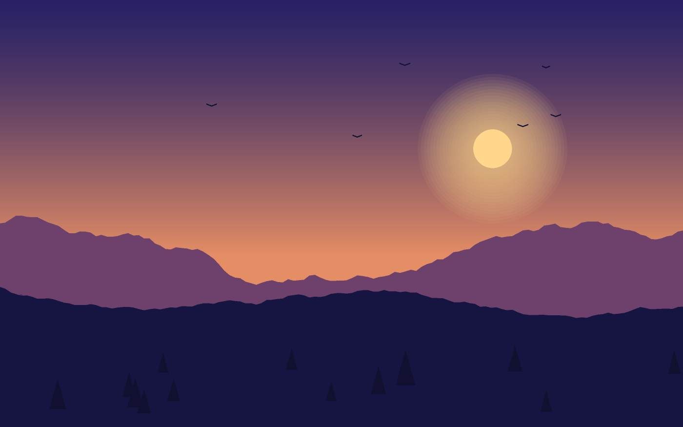 Ilustración de un paisaje
