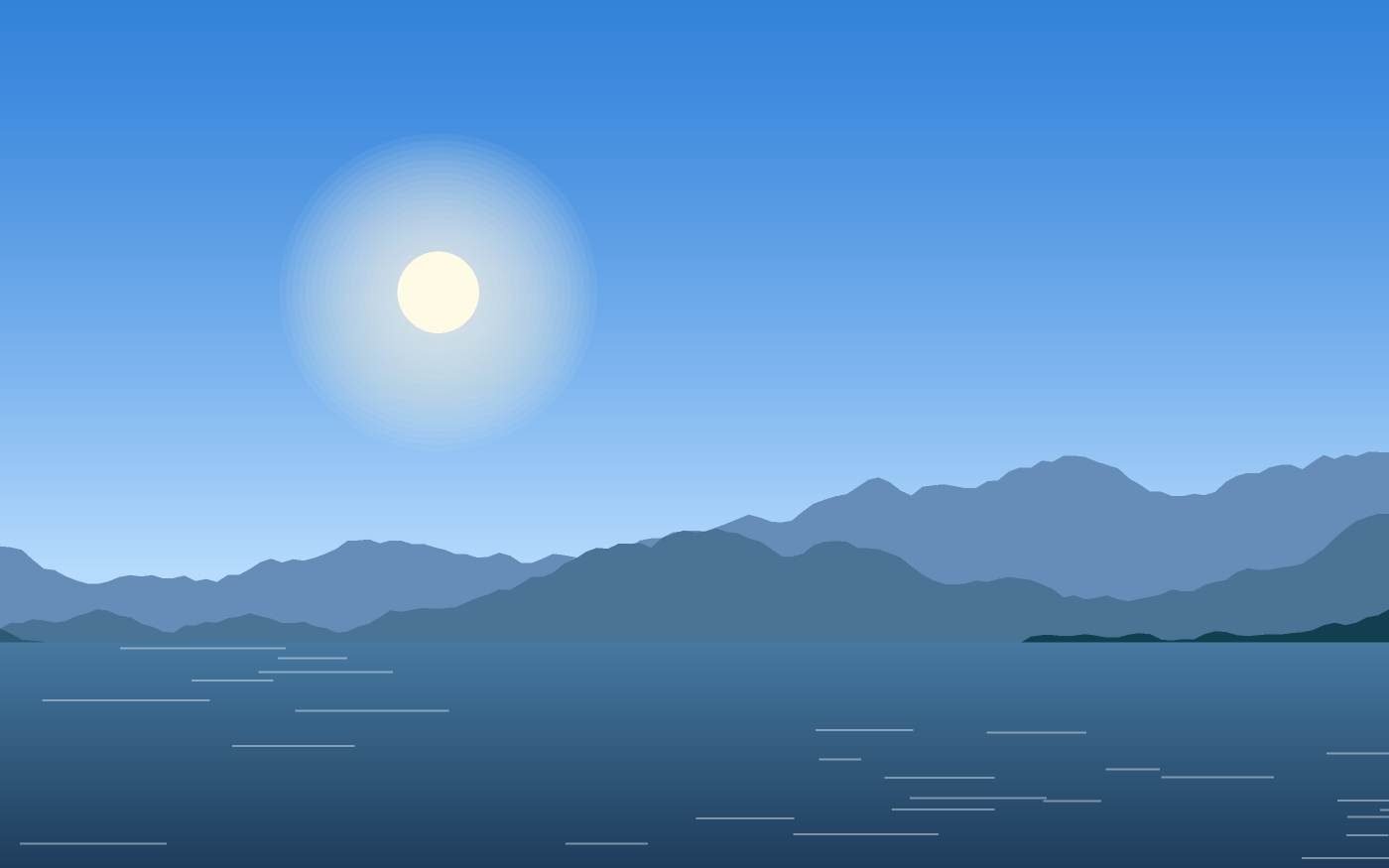 Illustrazione di un paesaggio
