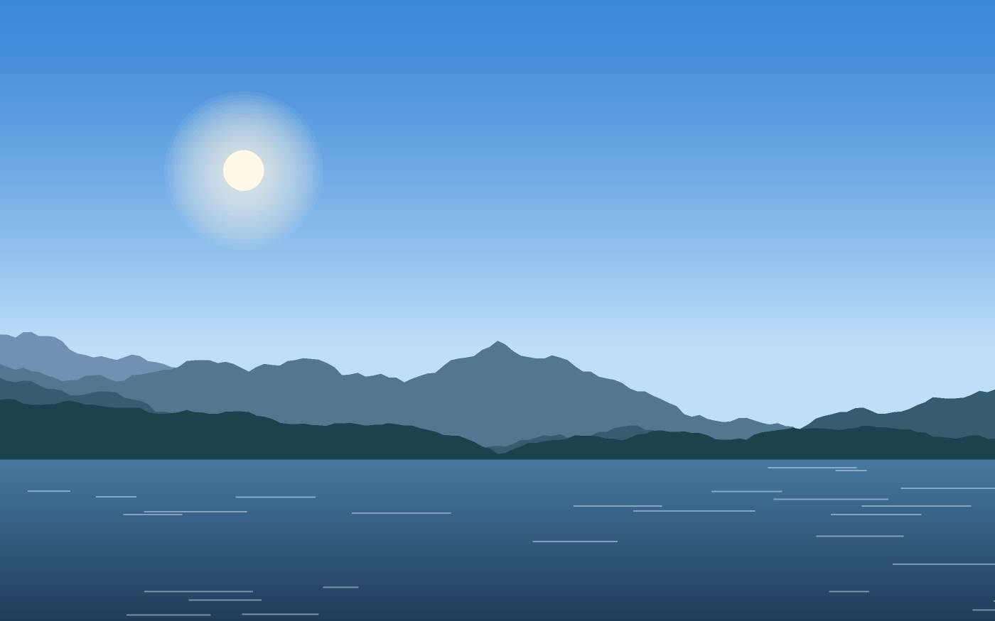 Illustrazione di un paesaggio