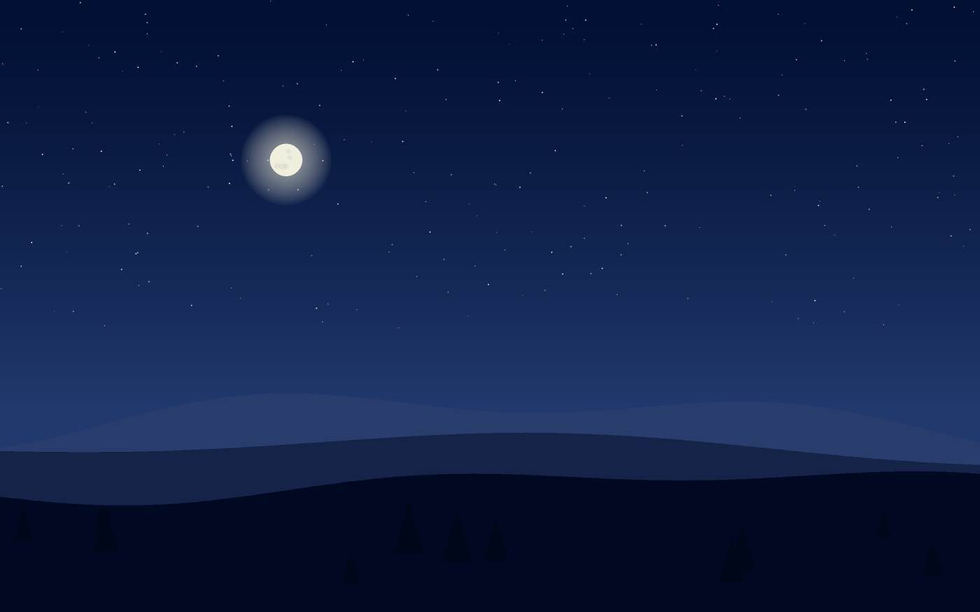 Ilustração de uma paisagem