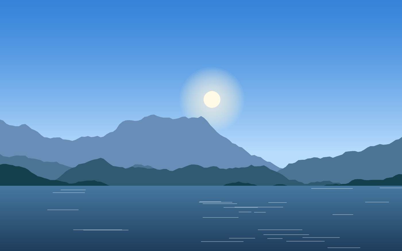 Ilustração de uma paisagem